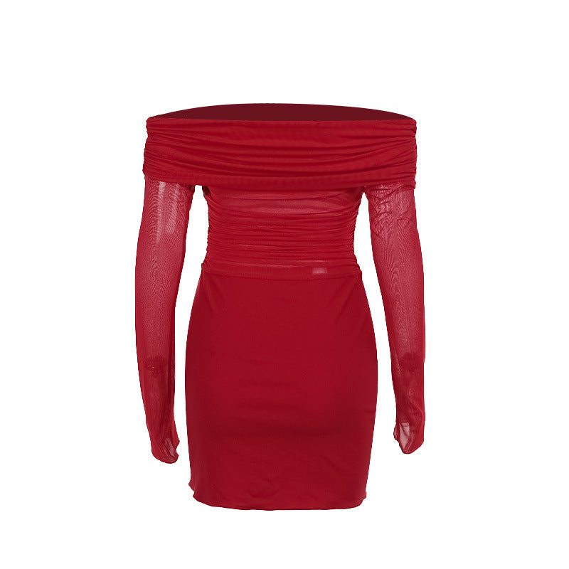 Flame Kissed Dress-Red