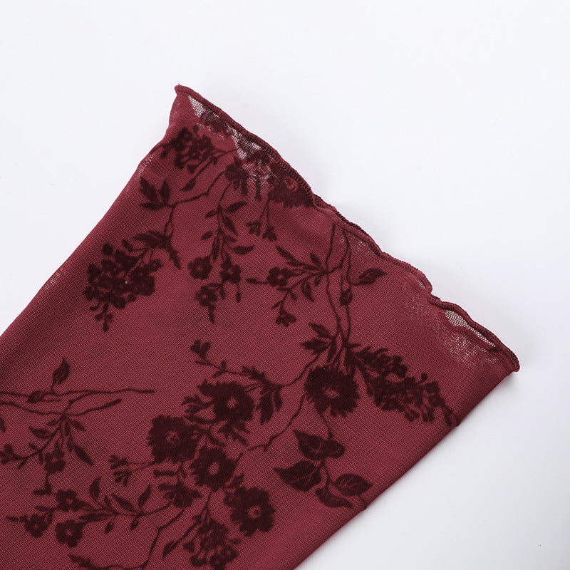 Rush Off-Shoulder Top-Maroon