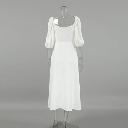 Fae Off Shoulder Dress - White