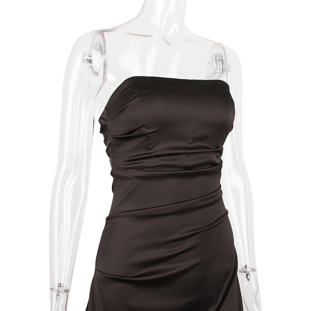 Cassio Mini Dress - Brown