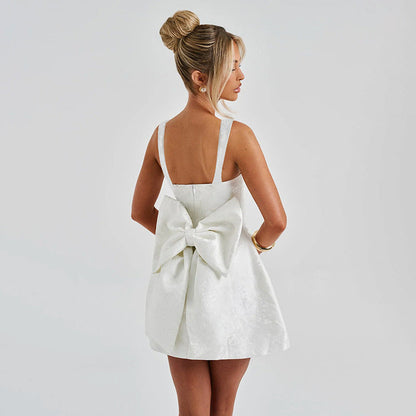 Moriyon Mini Dress-White