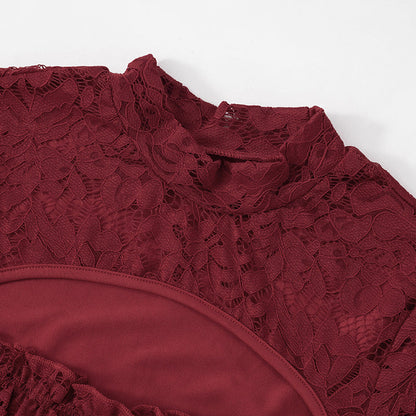 Ingram Mini Dress - Maroon