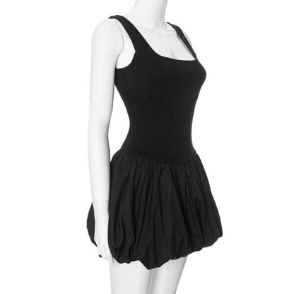 Drama in Town Mini Dress - Black