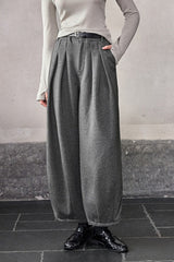 Relaxed Fit Wide Leg Knit Pants