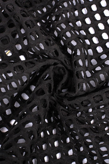 Slim Fit Star Mesh Hoodie