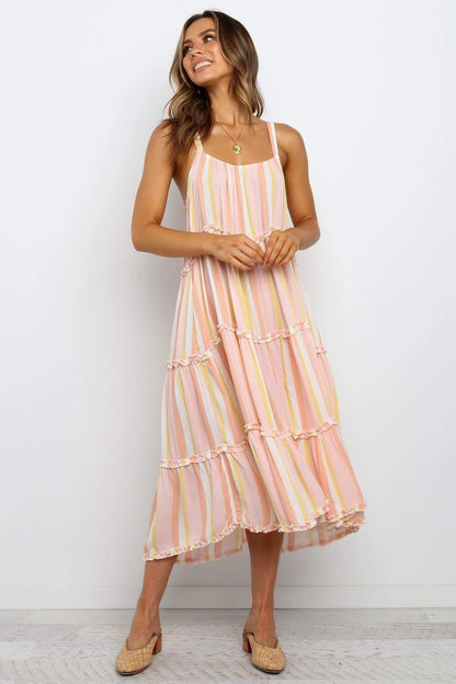 Copeland Smocked Tiered Tassel Maxi Dress - FINAL SALE