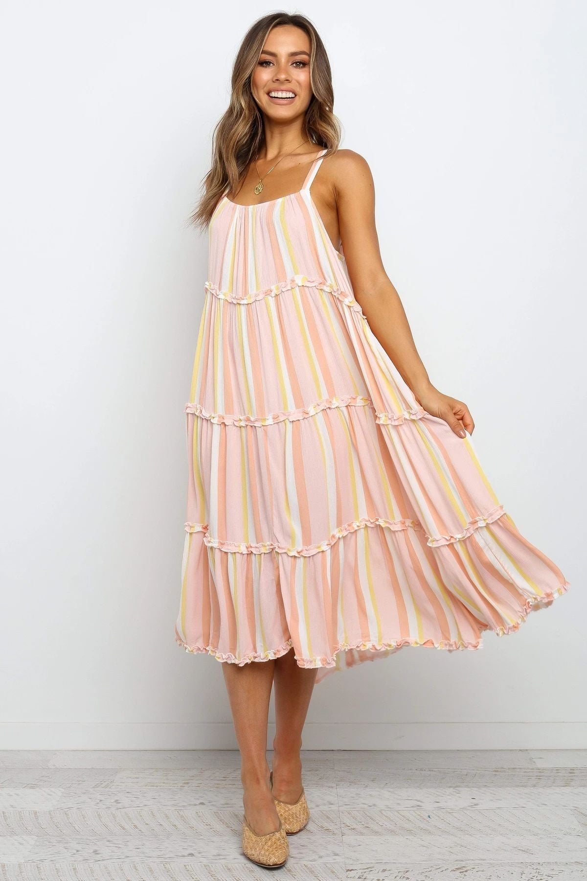 Copeland Smocked Tiered Tassel Maxi Dress - FINAL SALE