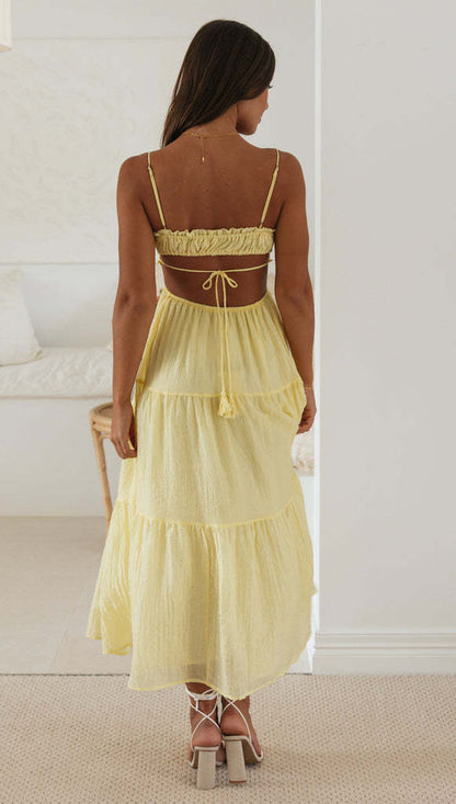 Saz Maxi Dress - Yellow