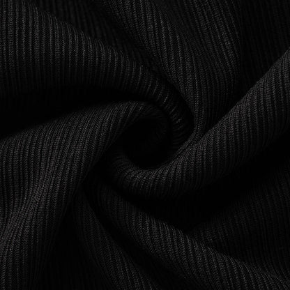 Trent Top With Umbrella Cuff Sleeves - Black