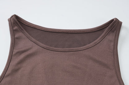 Niger Maxi Dress - Brown