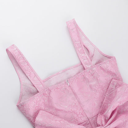 Moriyon Mini Dress-Pink