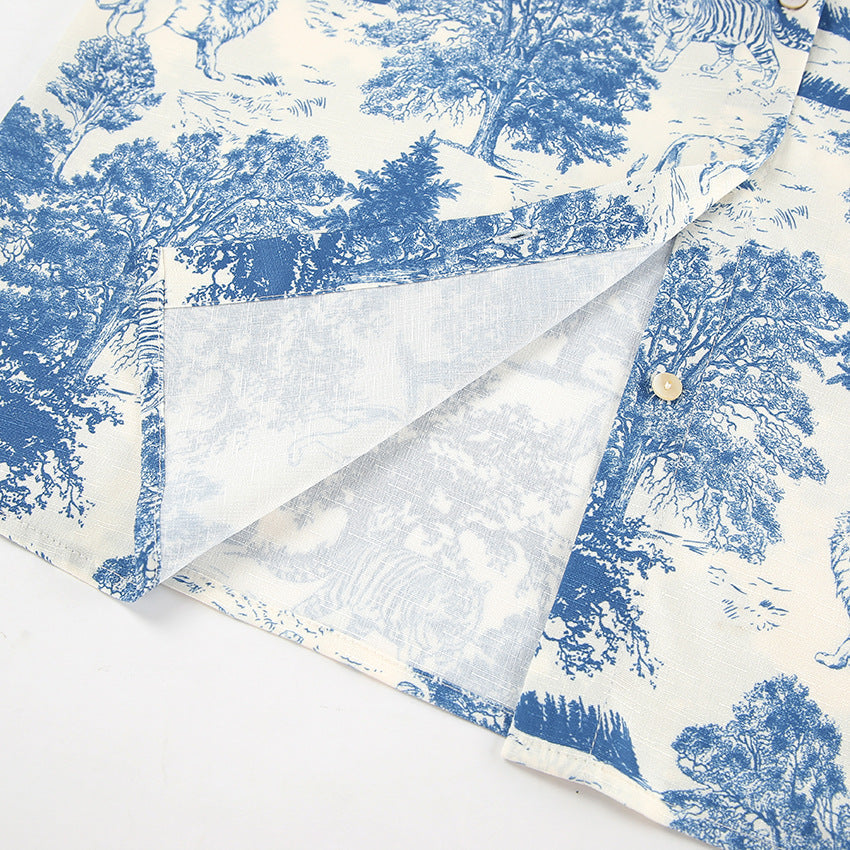 Dreamy Florals Shirt - Blue
