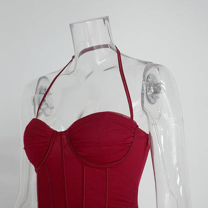 City Chic Dress - Maroon