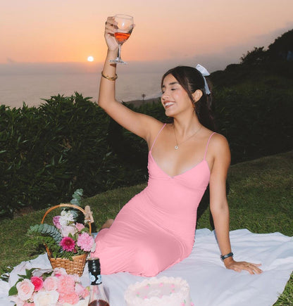 Harrison Maxi Dress - Pink