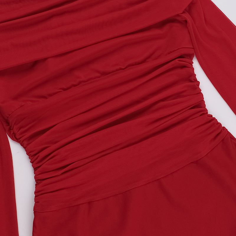 Flame Kissed Dress-Red