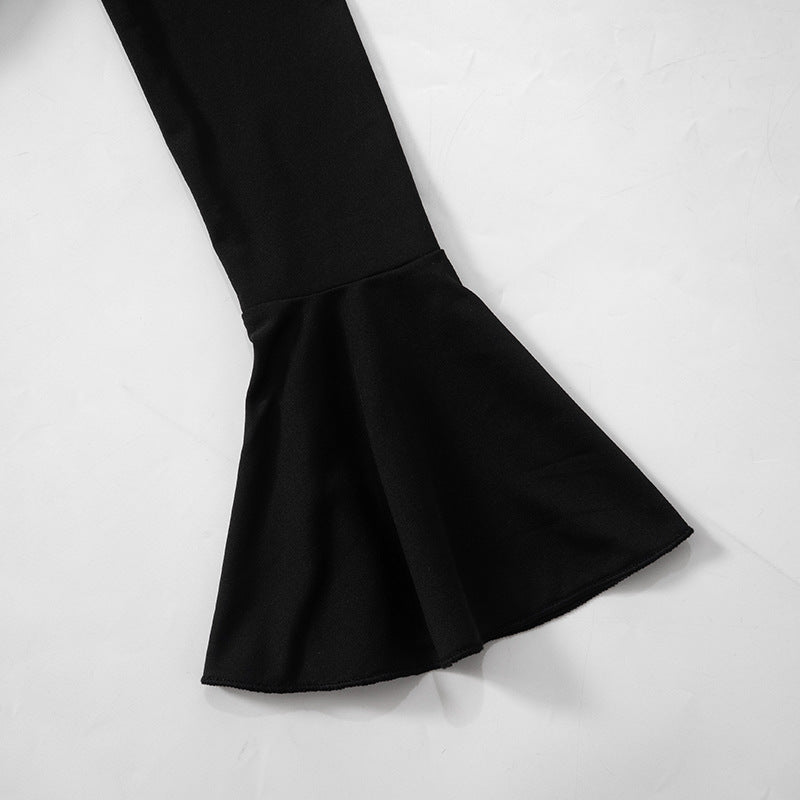 Ruffle Charm 2.0 Mini Dress - Black