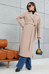 Double Breasted V-Neck Casual Wool Overcoat