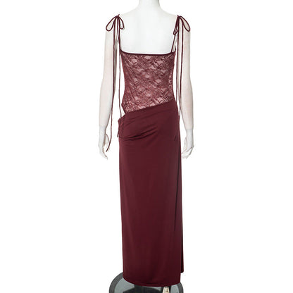 Stella Maxi Dress - Maroon