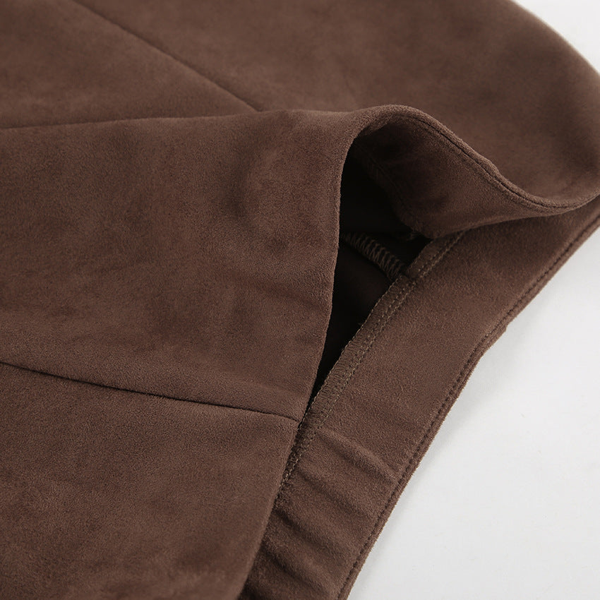 Mireya Midi Skirt - Brown