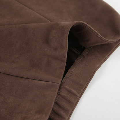 Mireya Midi Skirt - Brown