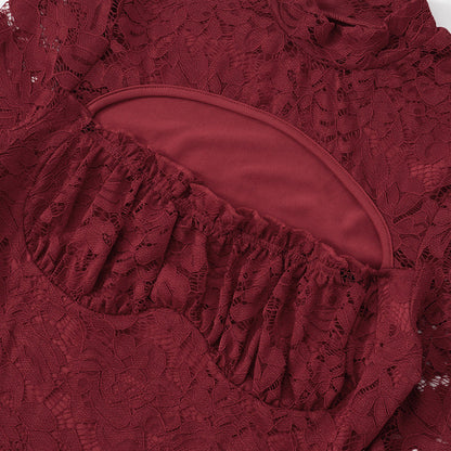 Ingram Mini Dress - Maroon