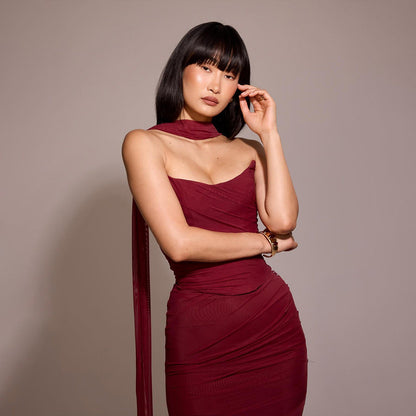 Raya 3 Piece Set - Burgundy