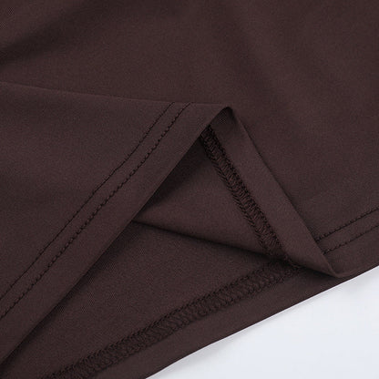 Castro Mini Dress - Brown