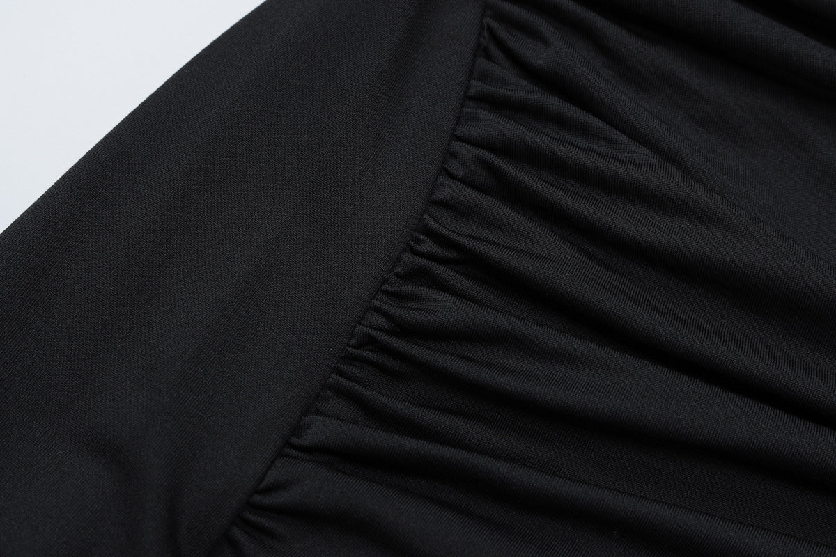 Gracing Date Bodycon Dress - Black