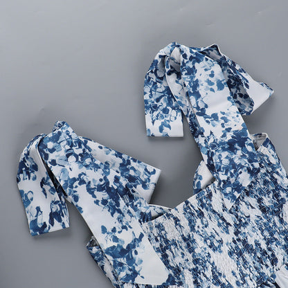 Sicily Mini Dress-Blue