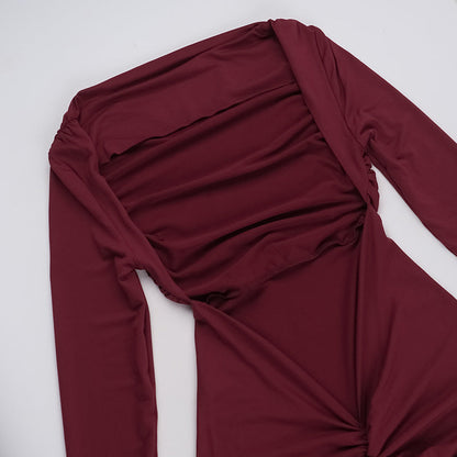 Mulberry Maxi Dress - Maroon