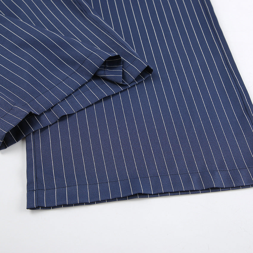 Stripe Life Pants - Blue