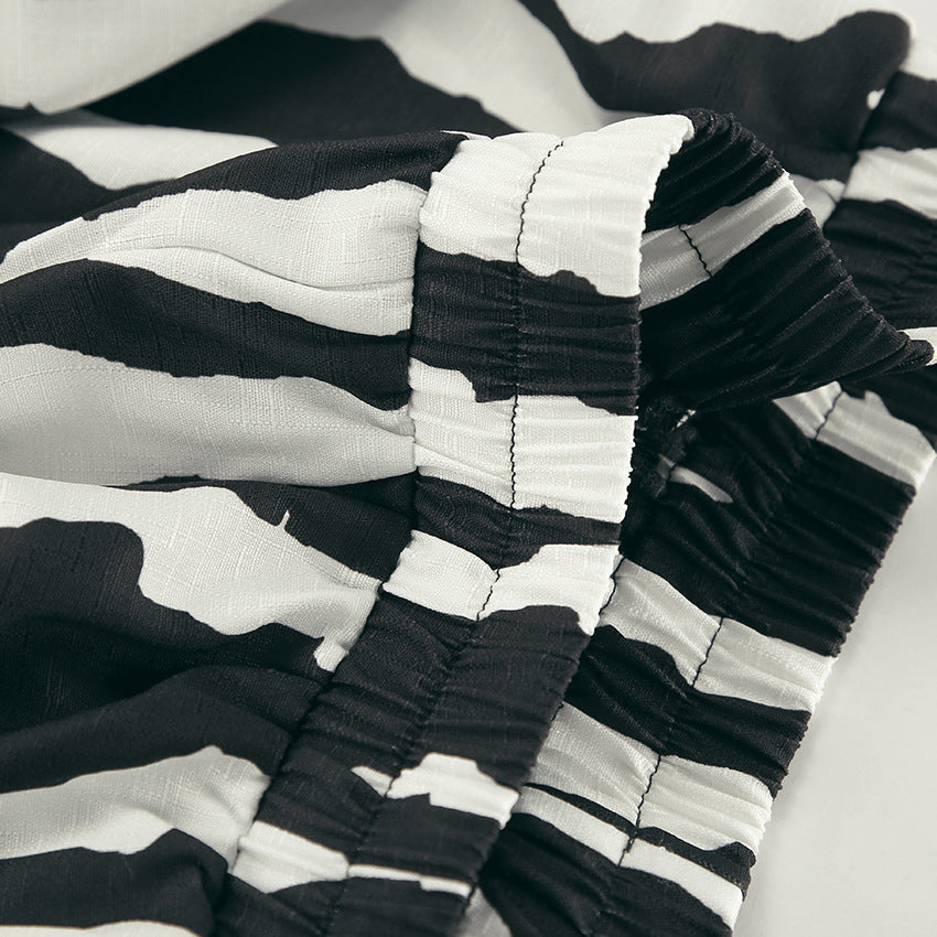 Bold Stripe Coord -  Black