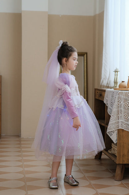 Ice Princess Tulle Dress Kid Halloween Costume