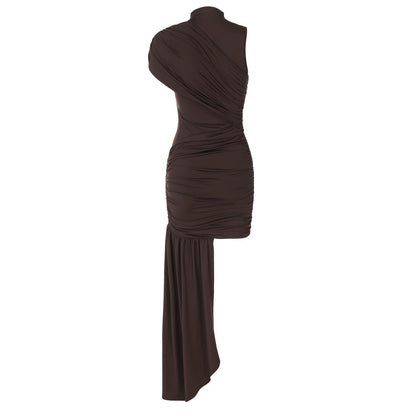 Gema Mini Dress - Brown