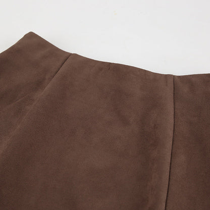 Mireya Midi Skirt - Brown