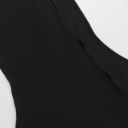 Showstopper Slit Dress-Black