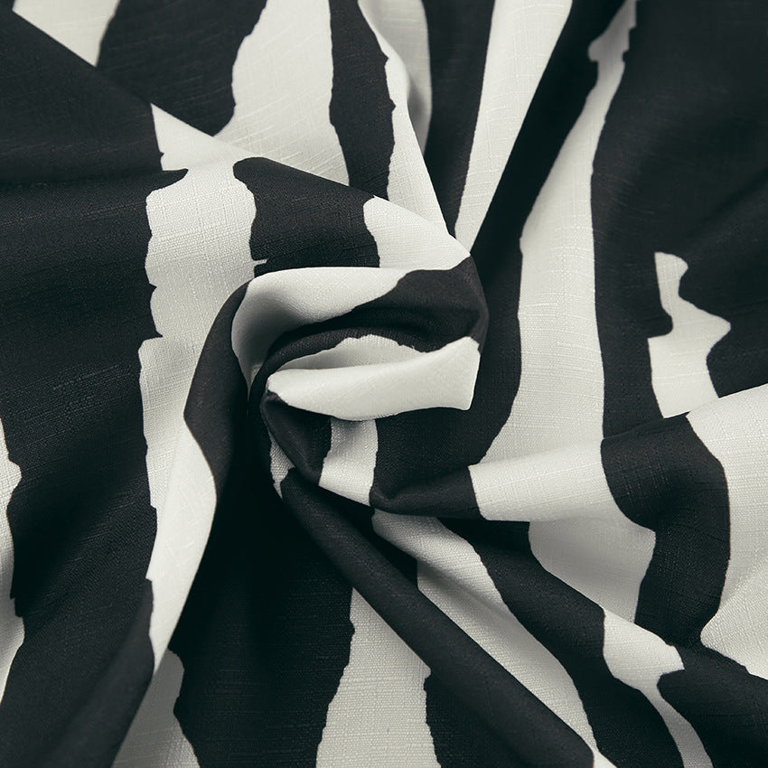 Bold Stripe Coord -  Black