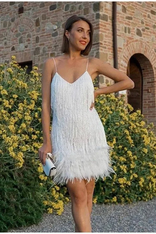 Tassel Fringed Mini Dress