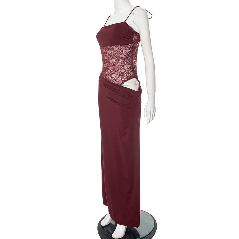 Stella Maxi Dress - Maroon