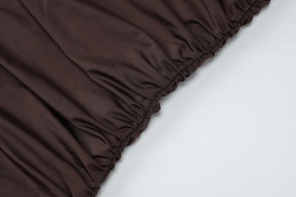 Gema Mini Dress - Brown