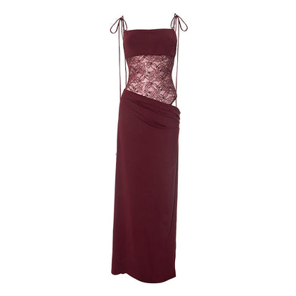 Stella Maxi Dress - Maroon