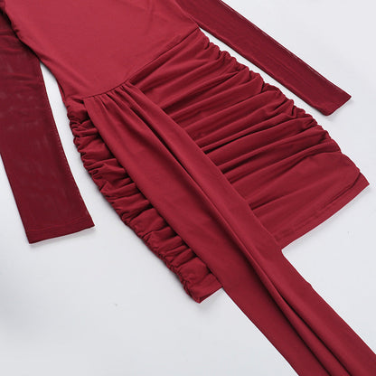 Rave Mini Bodycon-Red