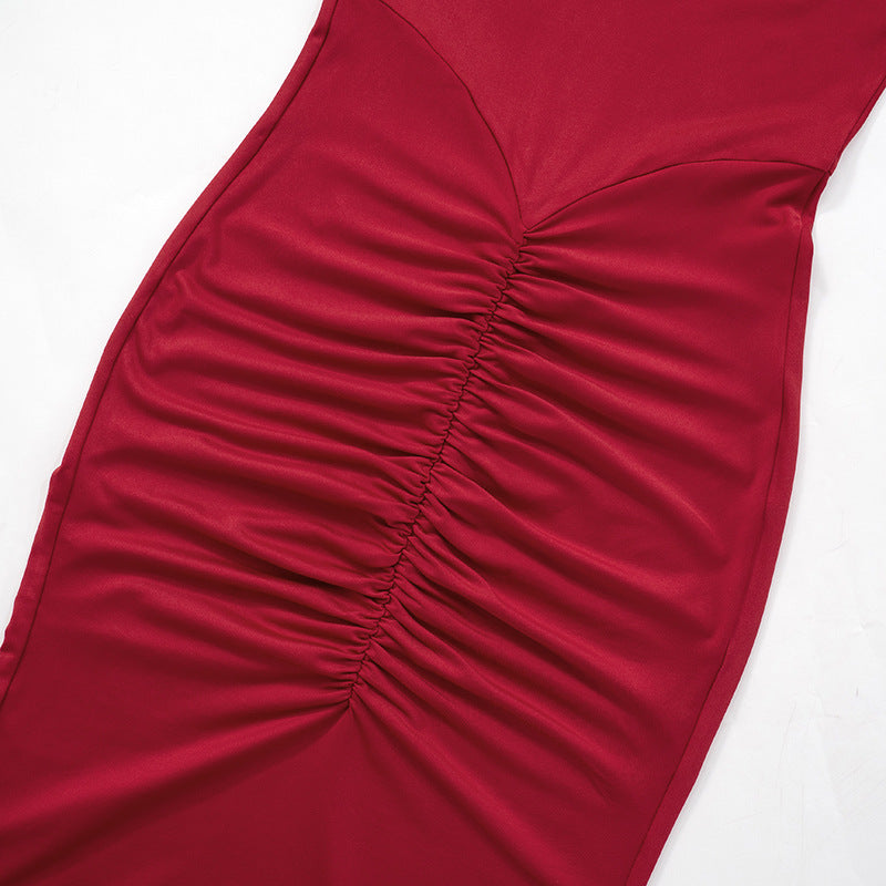 Red Rose Maxi Dress - Red