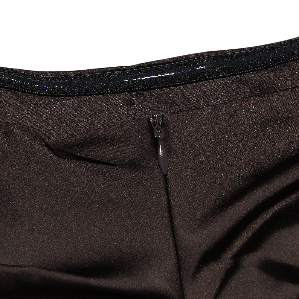 Cassio Mini Dress - Brown