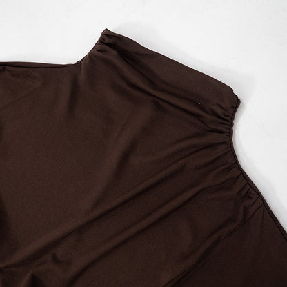 Jeannie Mini Dress - Brown