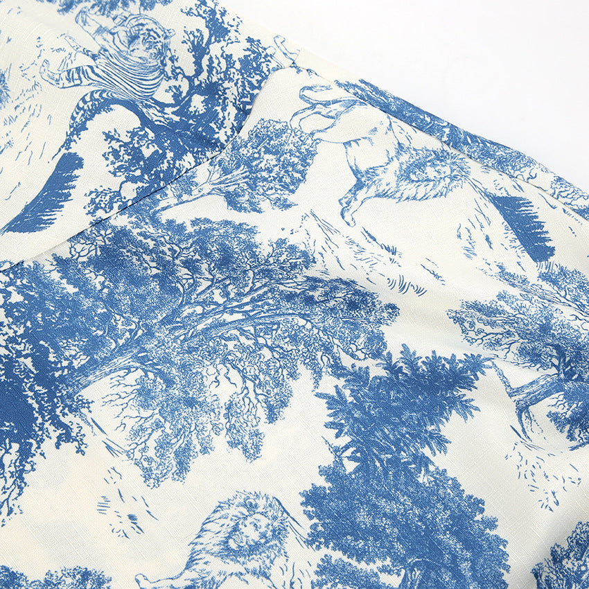 Dreamy Florals Shirt - Blue