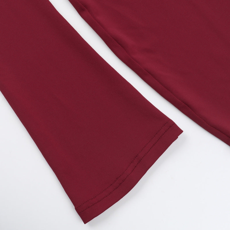 Crimson Kiss Mini Bodycon Dress - Maroon