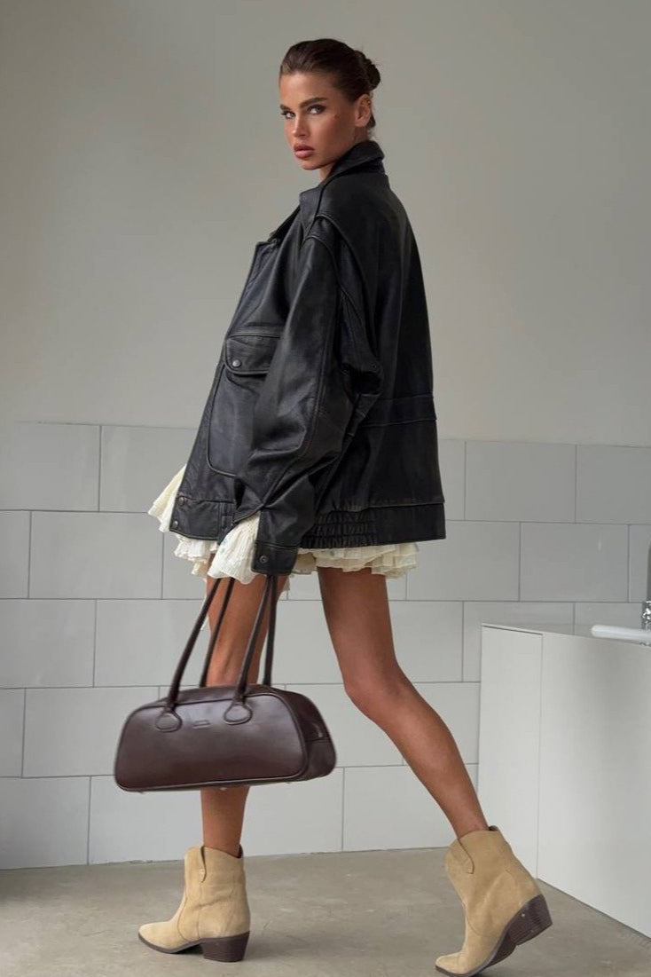 Vintage Utility Moto Jacket