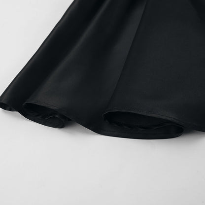 Bow-Gate Mini Dress - Black