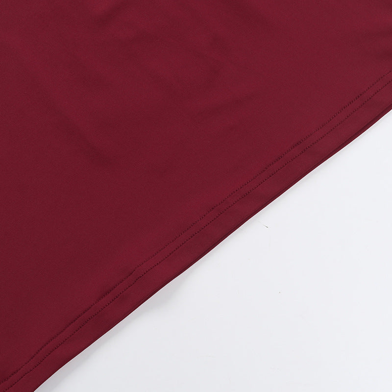 Crimson Kiss Mini Bodycon Dress - Maroon